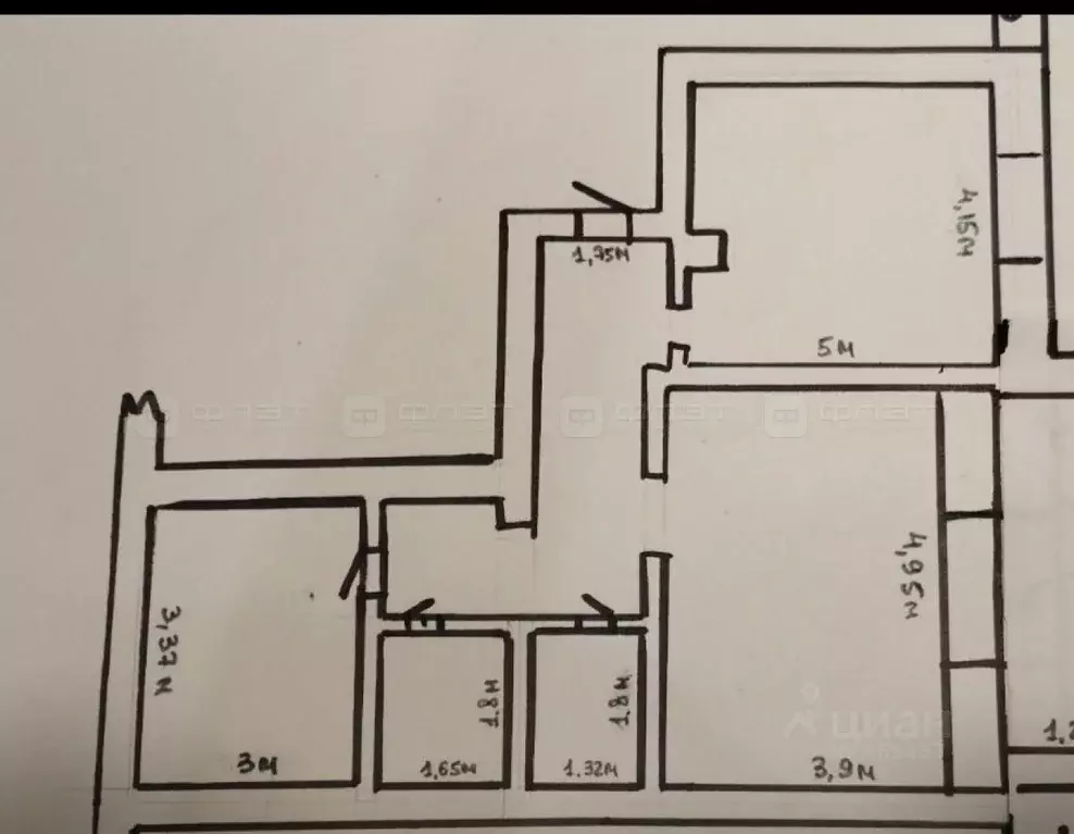 2-к кв. Татарстан, Казань ул. 2-я Старо-Аракчинская, 41 (69.8 м) - Фото 1