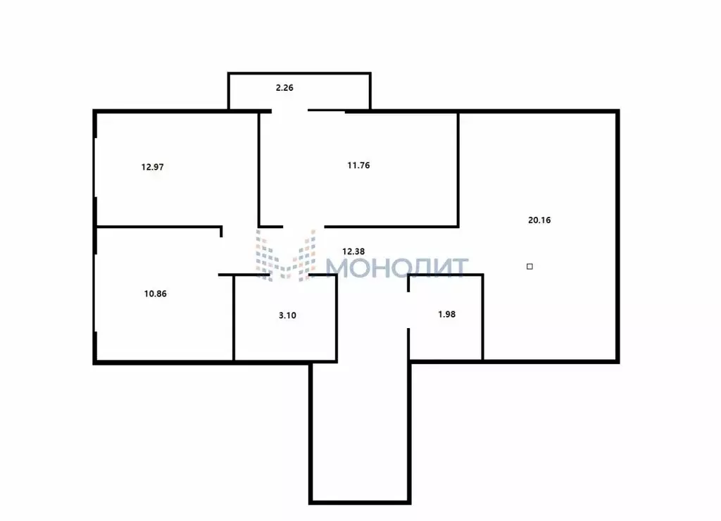 3-комнатная квартира: Новинки, 2-я Дорожная улица, 6 (73.7 м) - Фото 1