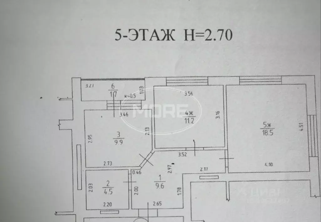 2-к кв. Калининградская область, Калининград Минусинская ул., 26 (55.4 ... - Фото 0