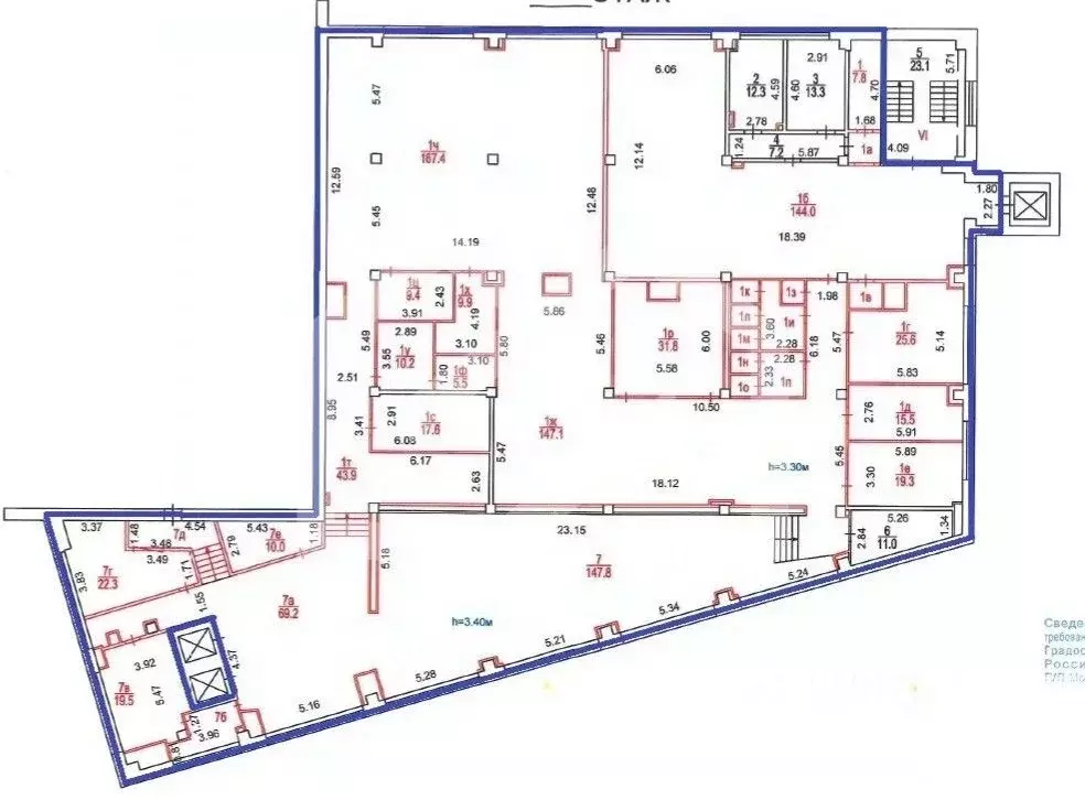 Помещение свободного назначения в Москва ул. Шаболовка, 31С5 (1013 м) - Фото 2