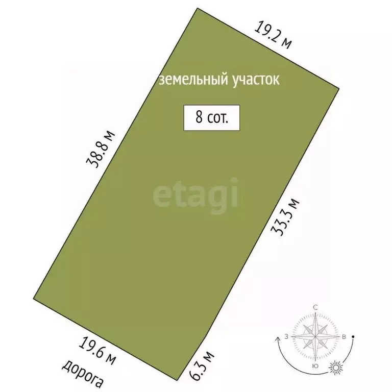 Участок в Ростовская область, Азовский район, Елизаветинское с/пос, ... - Фото 2