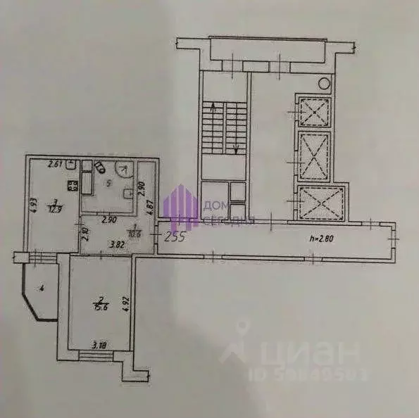 4-к кв. Московская область, Балашиха Первомайский проезд, 1 (103.3 м) - Фото 2