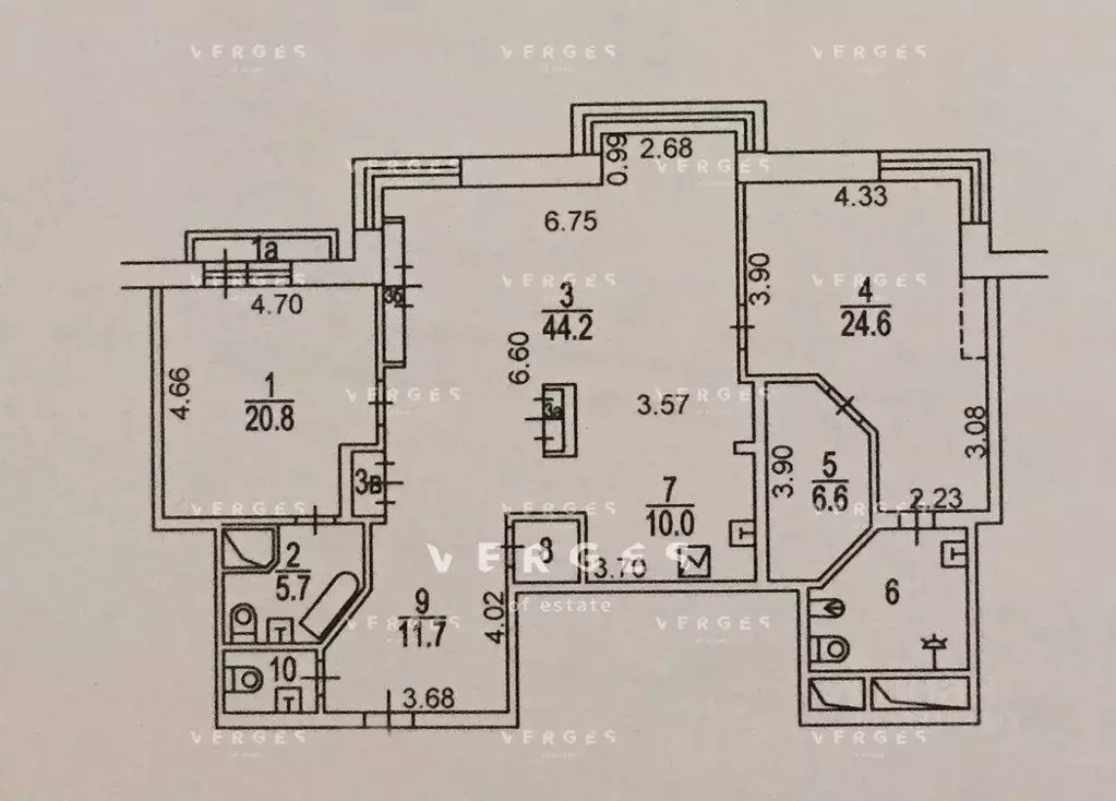 3-к кв. Москва Мосфильмовская ул., 70 (137.0 м) - Фото 2