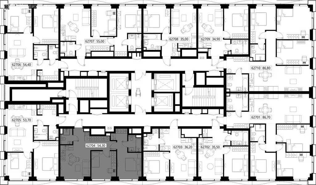 2-комнатная квартира: Москва, Вишнёвая улица, 7с80 (54.3 м) - Фото 1