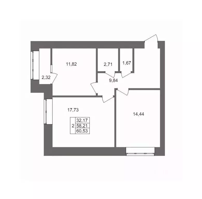 2-к кв. Волгоградская область, Волгоград Клубный дом на Жукова жилой ... - Фото 1