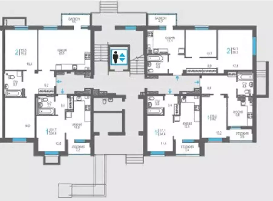 2-к кв. Крым, Феодосия ш. Симферопольское, 48к1 (82.6 м) - Фото 2