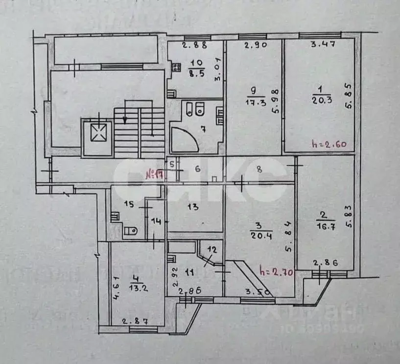 5-к кв. Мурманская область, Кола просп. Защитников Заполярья, 1к3 ... - Фото 2