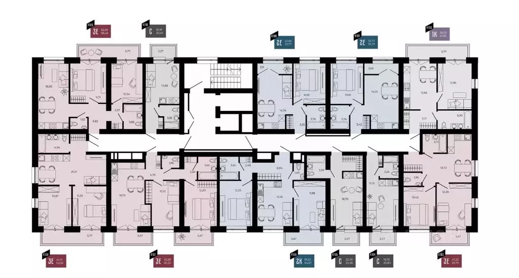 3-к кв. Пензенская область, Пенза ул. Тепличная, 55 (53.08 м) - Фото 1