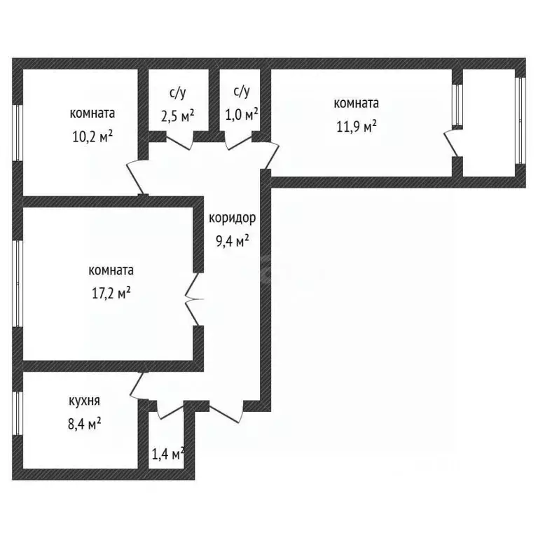 3-к кв. Воронежская область, Воронеж ул. Димитрова, 8 (64.0 м) - Фото 2