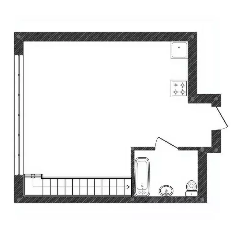 1-к кв. Башкортостан, Уфа ул. Гали Ибрагимова, 5 (52.7 м) - Фото 2