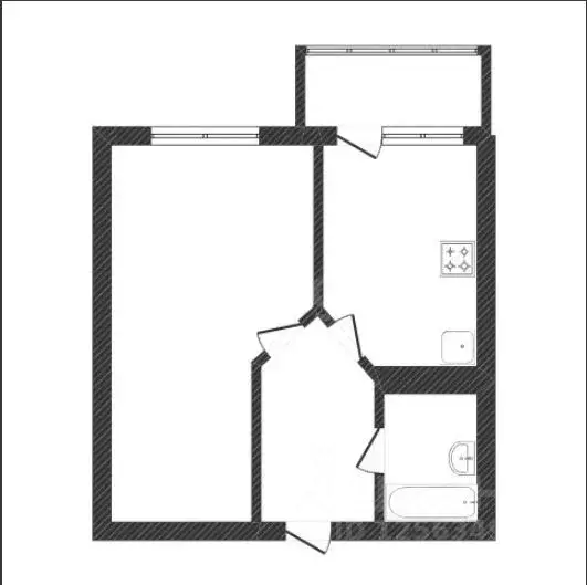 1-к кв. Воронежская область, Воронеж ул. Серафима Саровского, 179к1 ... - Фото 2
