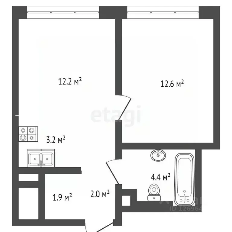 1-к кв. Москва Левел Южнопортовая жилой комплекс, 1 (36.3 м) - Фото 1