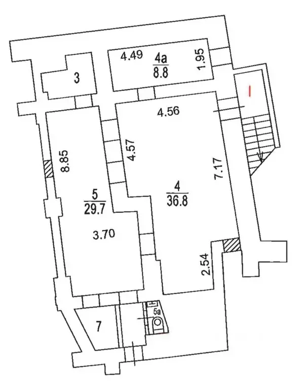 Помещение свободного назначения в Москва ул. Земляной Вал, 39/1С1 (84 ... - Фото 1