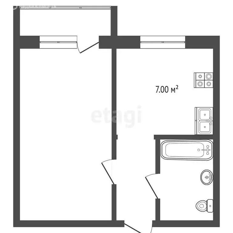 1-комнатная квартира: Кострома, микрорайон Малышково, Берёзовый ... - Фото 0