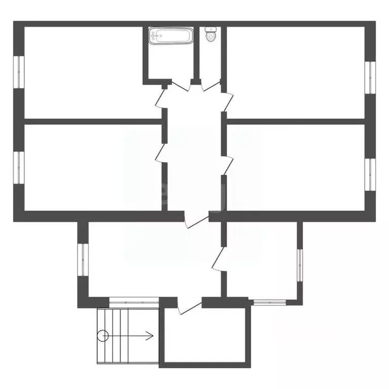 Дом в Амурская область, Райчихинск Школьная ул. (63 м) - Фото 2