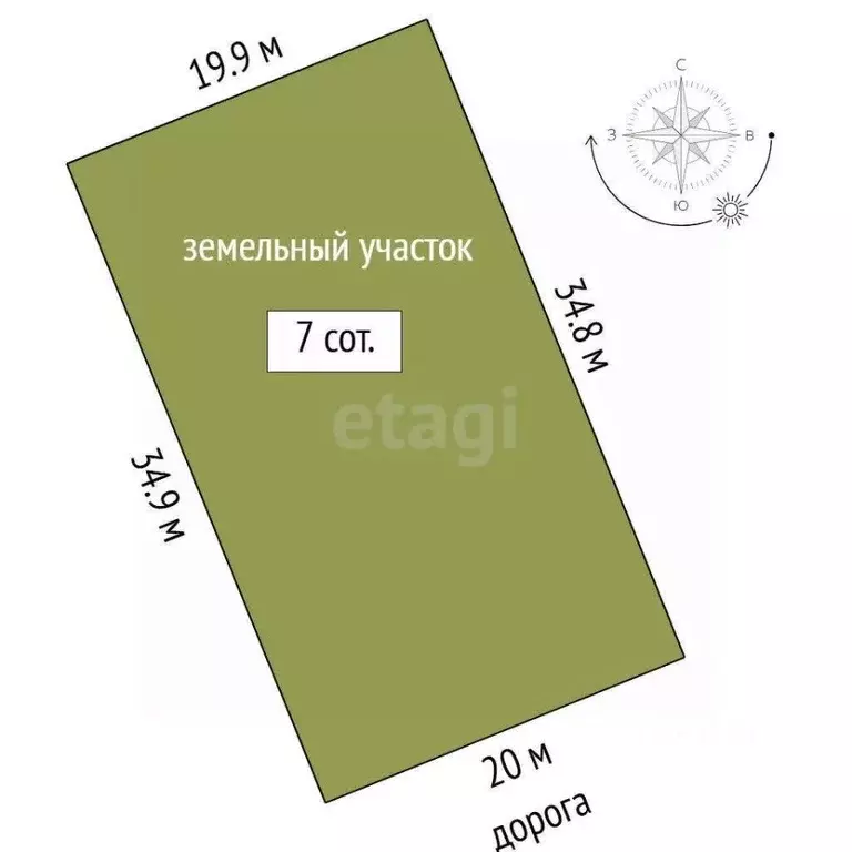 Участок в Тюменская область, Тюменский муниципальный округ, д. ... - Фото 1