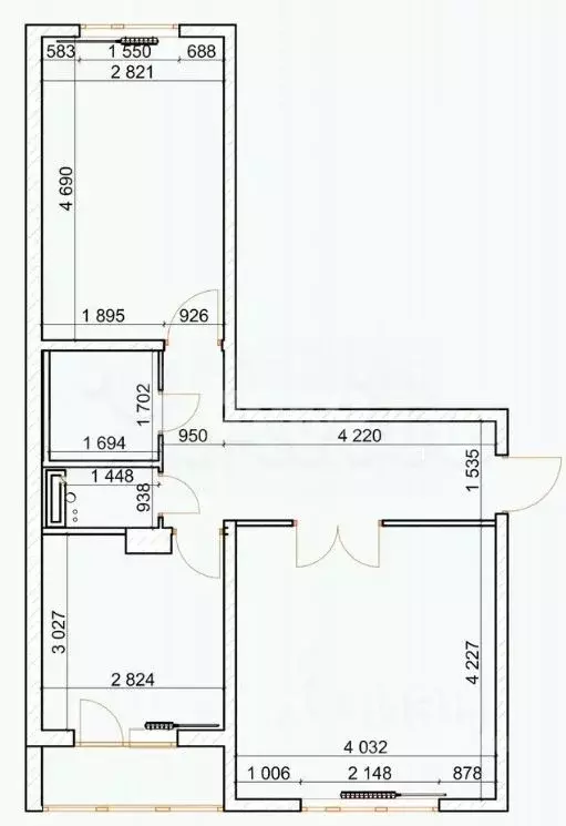 2-к кв. Московская область, Раменское ул. Чугунова, 40 (52.0 м) - Фото 2