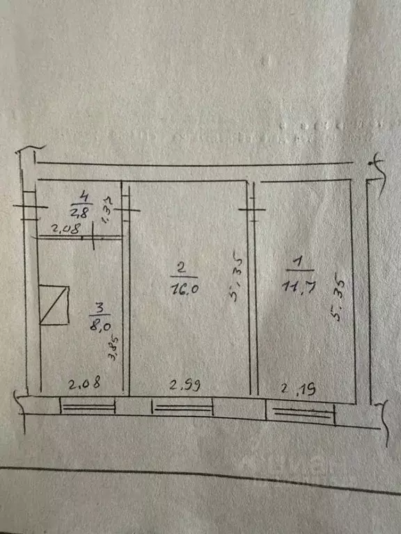 2-к кв. Калужская область, Юхнов ул. Генерала Михаила Даниловича ... - Фото 2