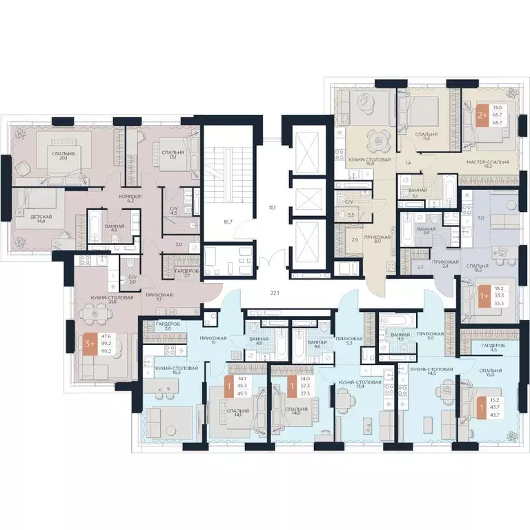 3-к кв. Москва Гродненская ул., 18 (99.2 м) - Фото 2