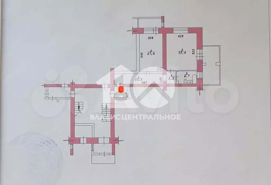 1-к. квартира, 57,1 м, 2/11 эт. - Фото 0