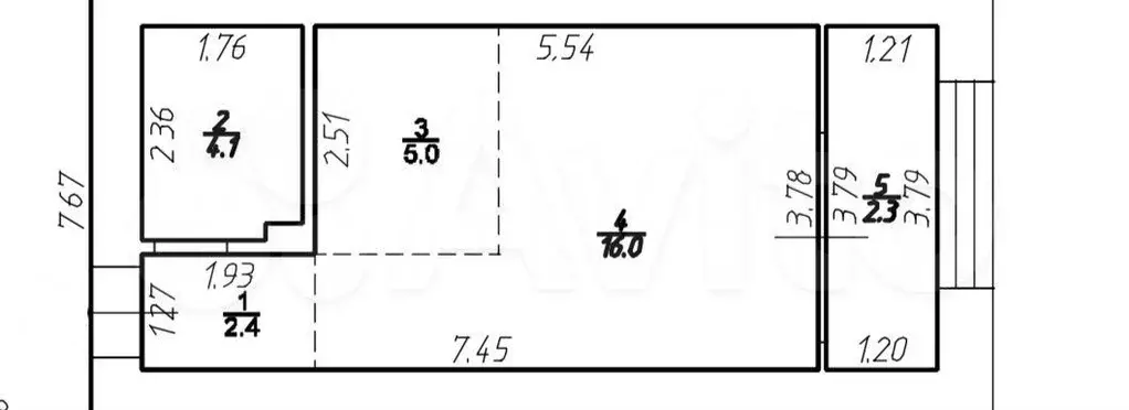 Квартира-студия, 32 м, 2/9 эт. - Фото 0