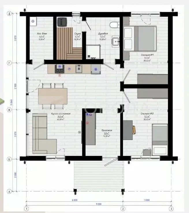 Дом в Кемеровская область, Новокузнецкий муниципальный округ, с. ... - Фото 2