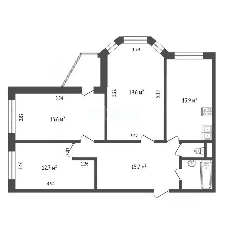 3-к кв. Ярославская область, Ярославль ул. Слепнева, 4А (82.0 м) - Фото 1