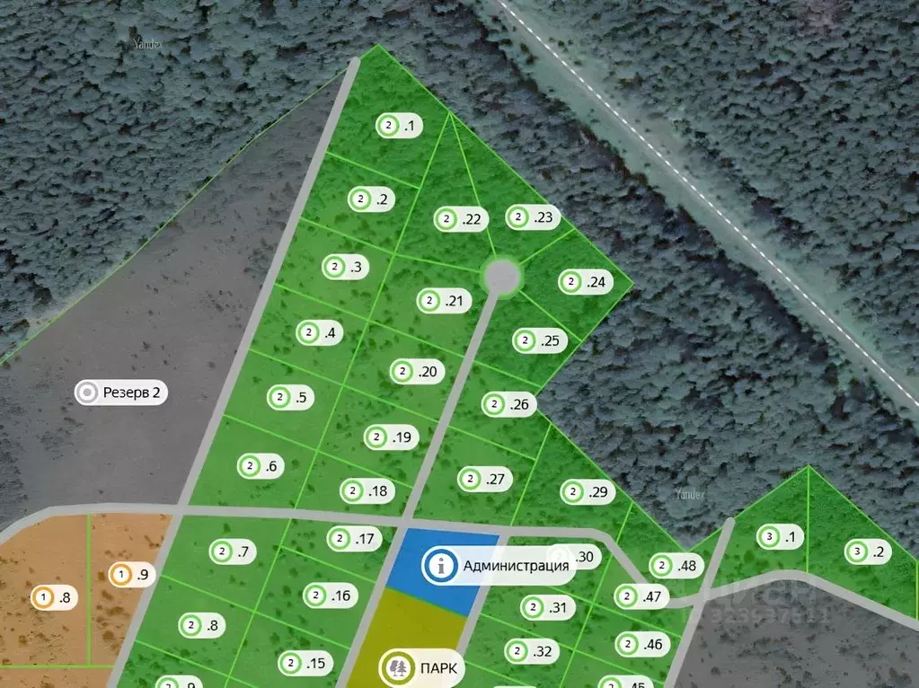 Участок в Калужская область, Дзержинский муниципальный округ, Угорское ... - Фото 1