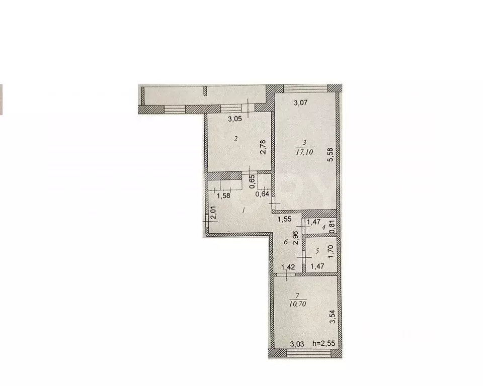 2-к кв. Чувашия, Чебоксары ул. Ленинского Комсомола, 20 (56.0 м) - Фото 2