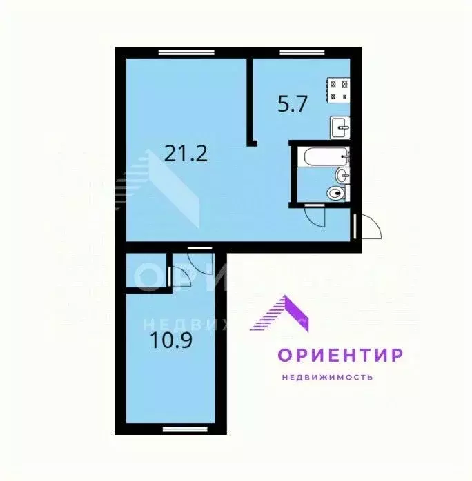 2-к кв. Свердловская область, Екатеринбург Пионерский жилрайон, пер. ... - Фото 2