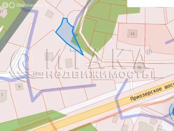 Участок в деревня Вартемяги, улица Летчиков, 2 (8.6 м) - Фото 1