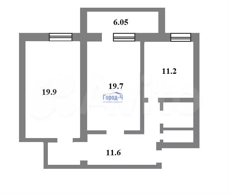 2-к. квартира, 75,6 м, 2/5 эт. - Фото 0