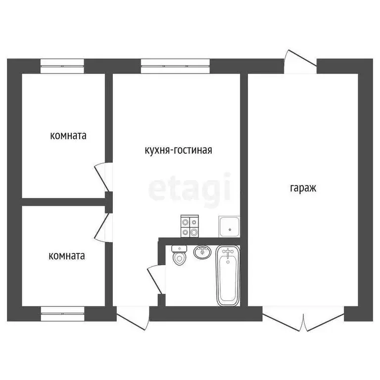 Дом в Чита, ДНТ Светлый (64 м) - Фото 1