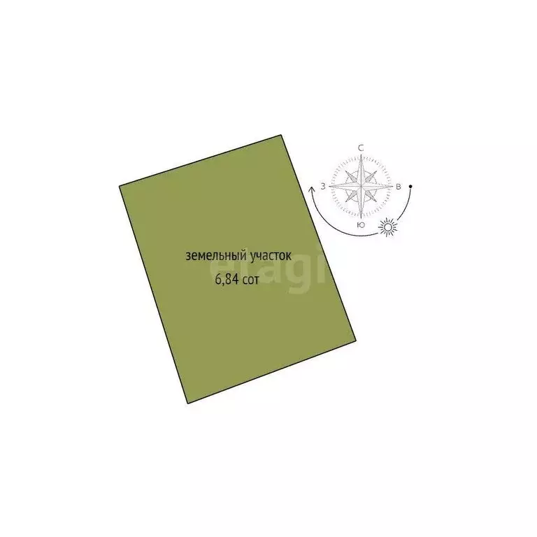 Участок в село Марусино, посёлок Соловьи, улица Волошина (6.8 м) - Фото 1