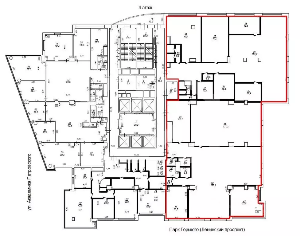 Помещение свободного назначения в Москва Ленинский просп., 15А (827 м) - Фото 2