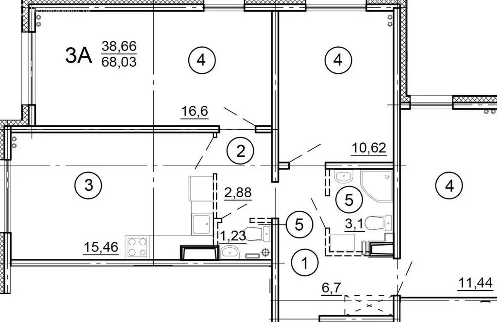 3-комнатная квартира: Тверь, улица Левитана, 93А (68.5 м) - Фото 0