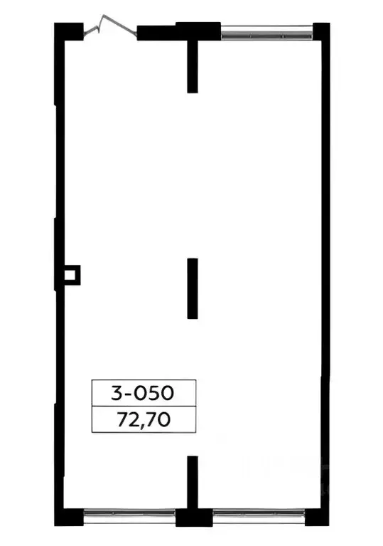 Помещение свободного назначения в Москва № 160 кв-л, 1Вк4 (73 м) - Фото 2