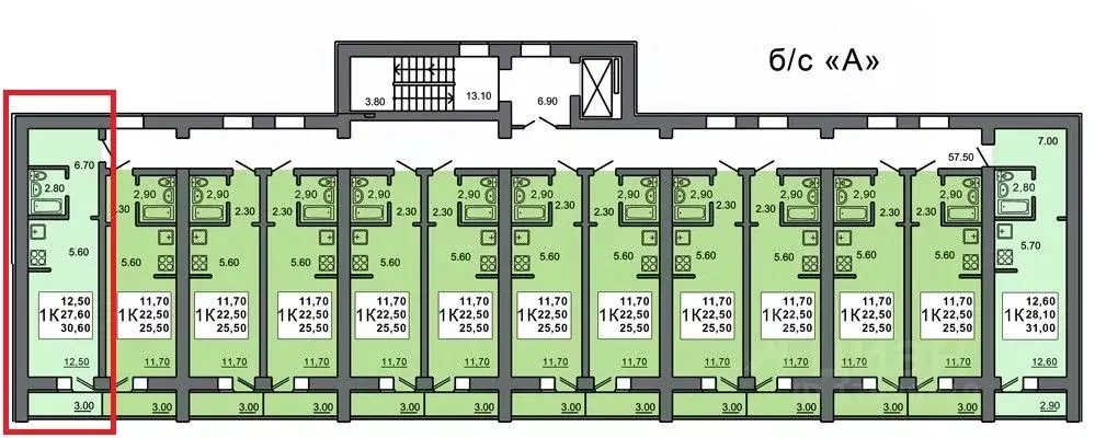 Студия Саратовская область, Саратов Огородная ул., 157 (30.6 м) - Фото 1