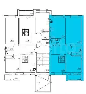 3-к. квартира, 75 м, 2/3 эт. - Фото 1