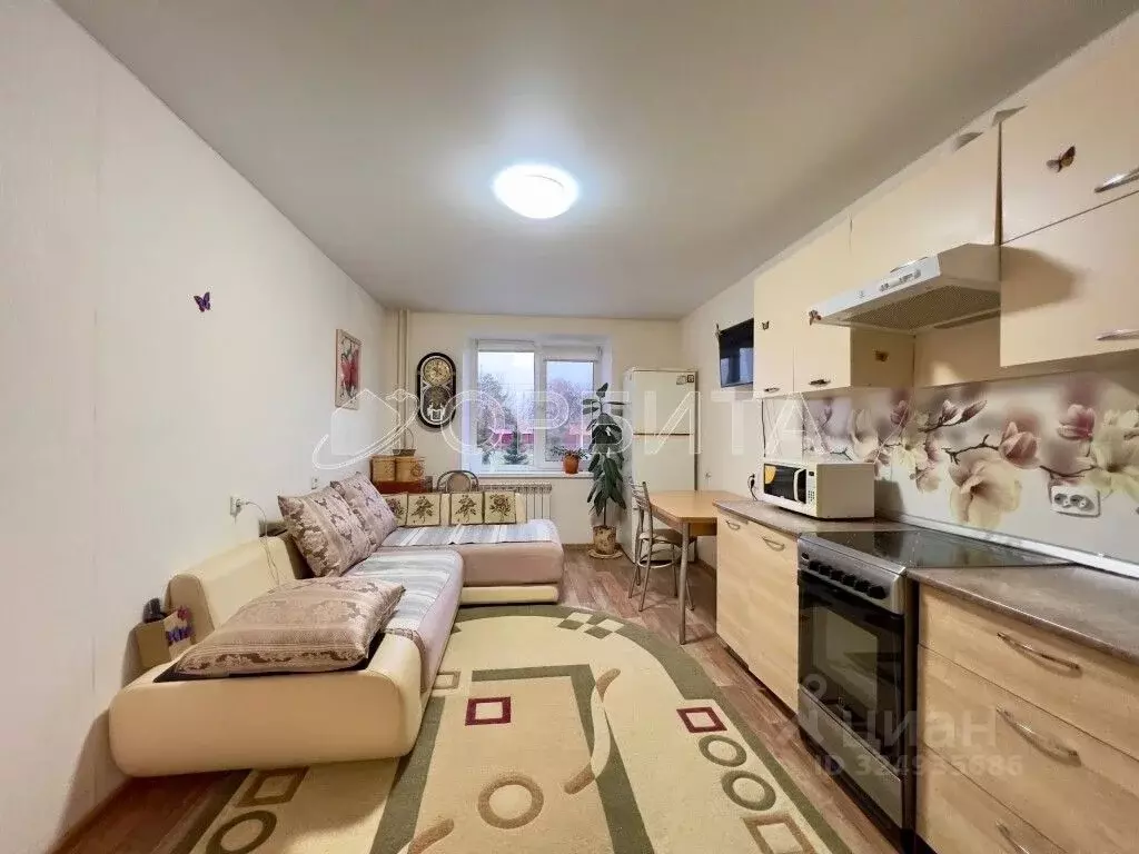 1-к кв. Тюменская область, Тюмень Антипино мкр, ул. Каспийская, 3к1 ... - Фото 1