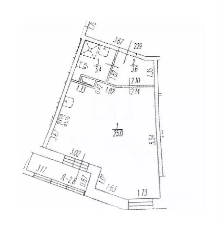 Студия Ленинградская область, Мурино Всеволожский район, ул. ... - Фото 2