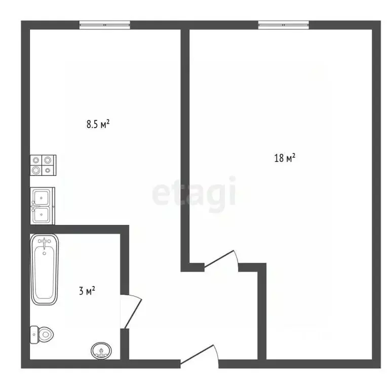 1-к кв. Ленинградская область, Никольское Тосненский район, ... - Фото 2