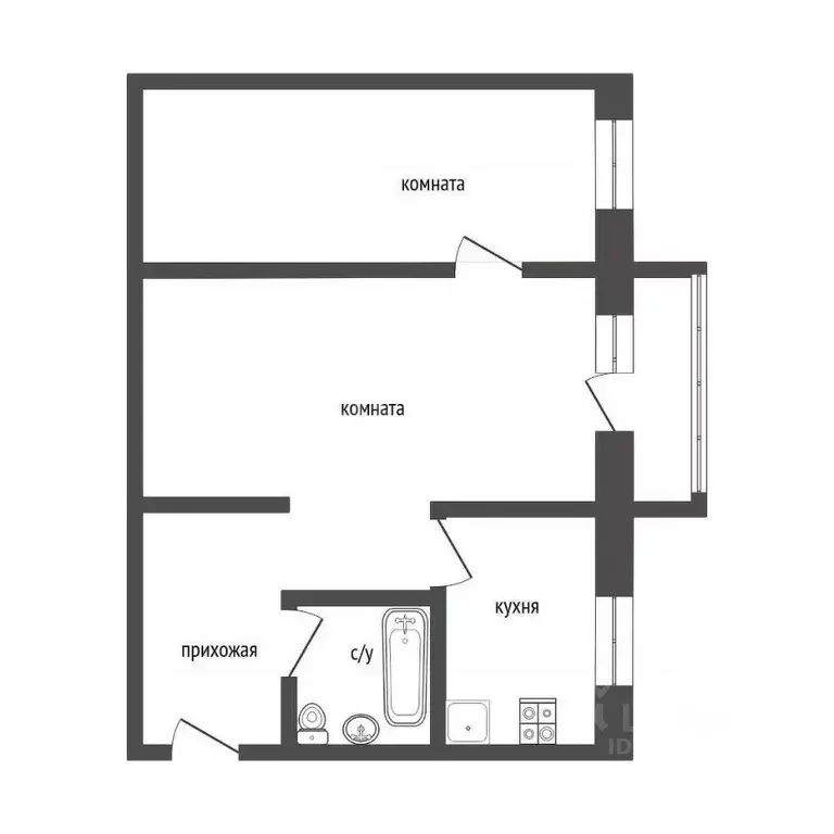 2-к кв. Курганская область, Курган ул. Кирова, 98 (45.5 м) - Фото 1
