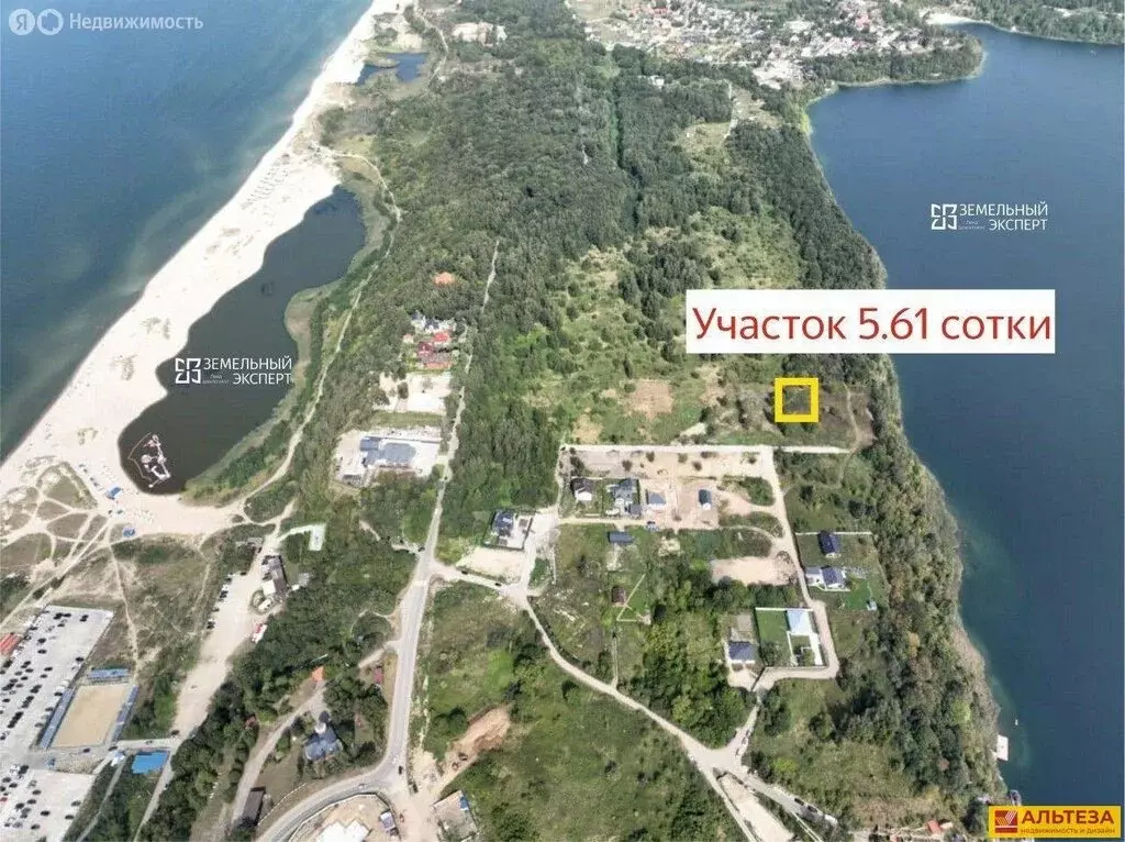 Участок в посёлок городского типа Янтарный, Облепиховая улица, 5 (5.6 ... - Фото 1