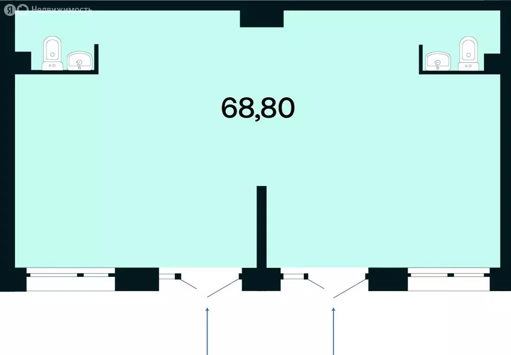 Помещение свободного назначения (68.8 м) - Фото 2