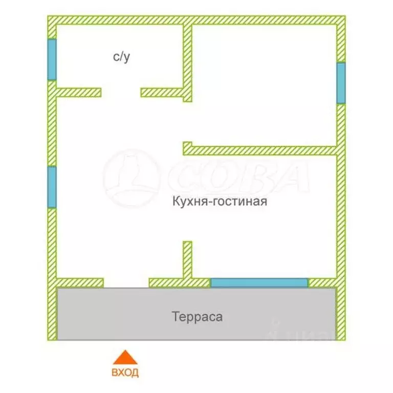 Дом в Тюменская область, Нижнетавдинский район, Строитель ТСН ул. 10-я ... - Фото 1