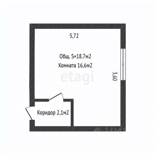 Комната Белгородская область, Белгород ул. Щорса, 28 (18.7 м) - Фото 2