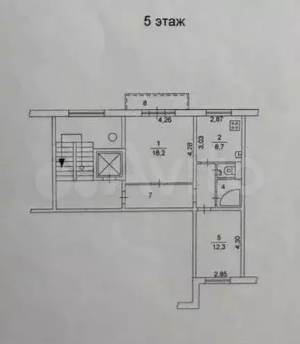 2-к. квартира, 53 м, 5/10 эт. - Фото 0