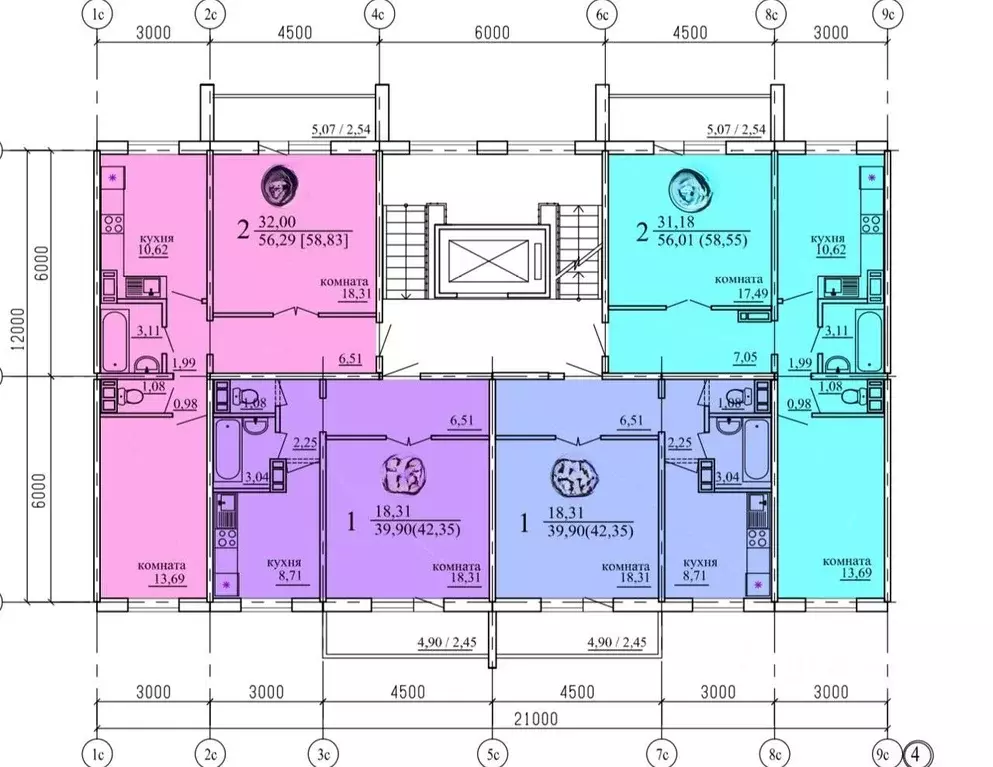 2-к кв. Челябинская область, Челябинск ул. Бейвеля, 61 (58.6 м) - Фото 1