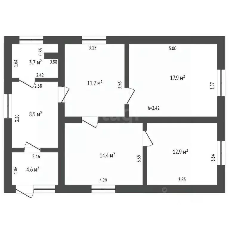 Дом в Омская область, Омск Любитель СНТ,  (79 м) - Фото 2